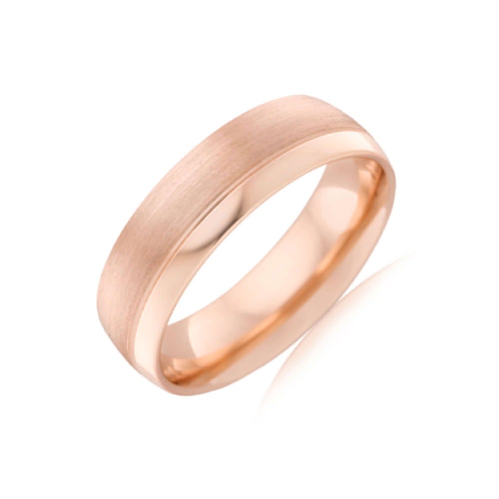 Side grooved Mens wedding ring CW4066
