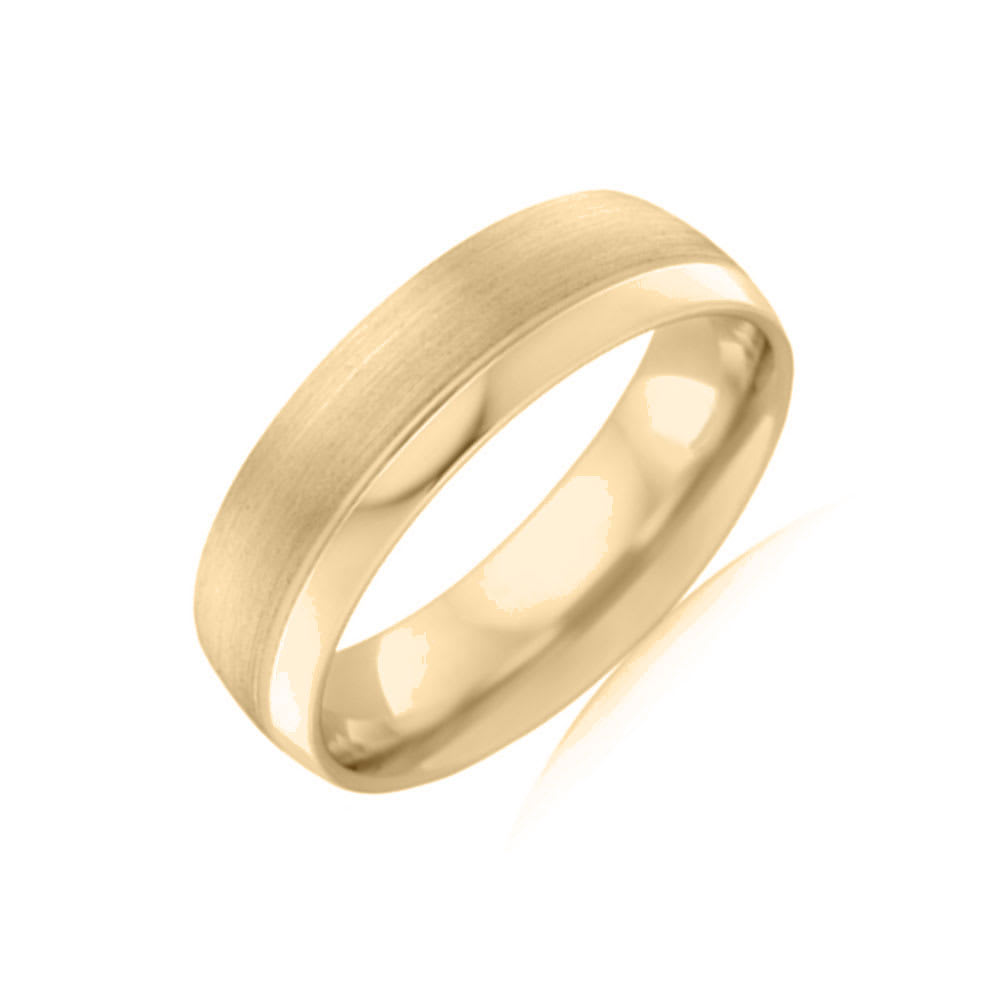 Side grooved Mens wedding ring CW4066