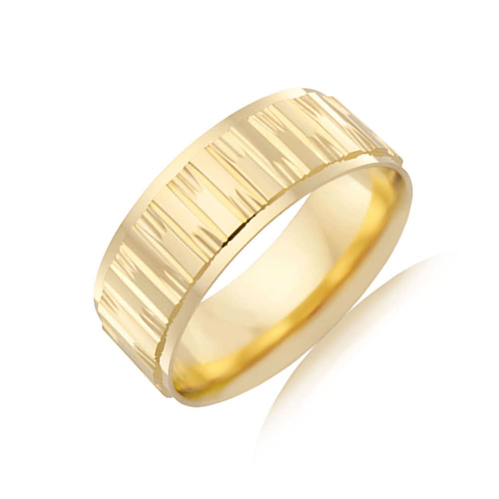 Carved mens ring F1464