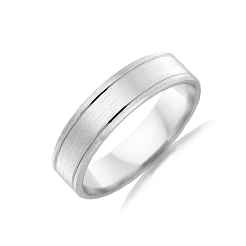 Matt finish Mens Wedding band F2774