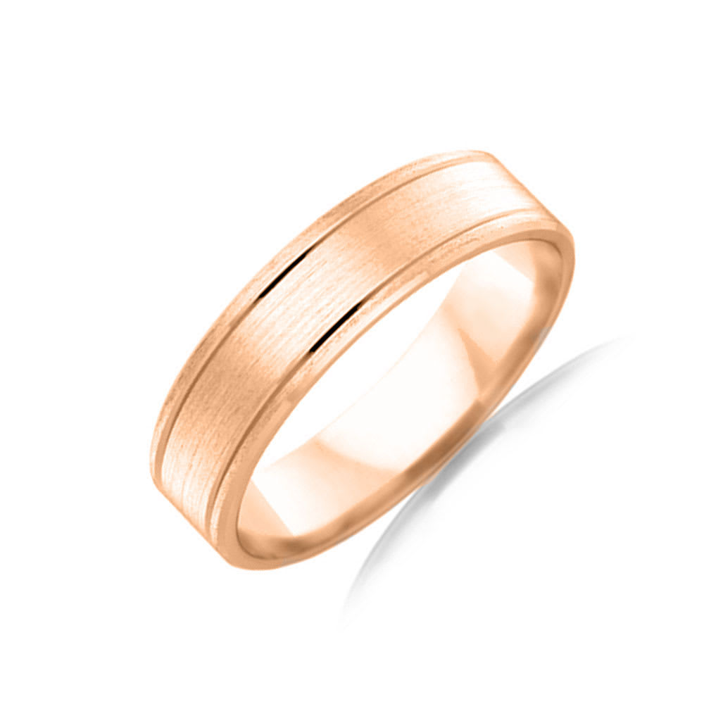 Matt finish Mens Wedding band F2774
