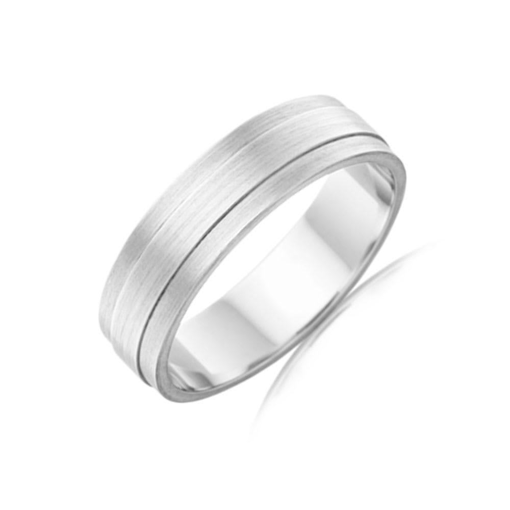 Matt finish Mens Wedding ring F3621