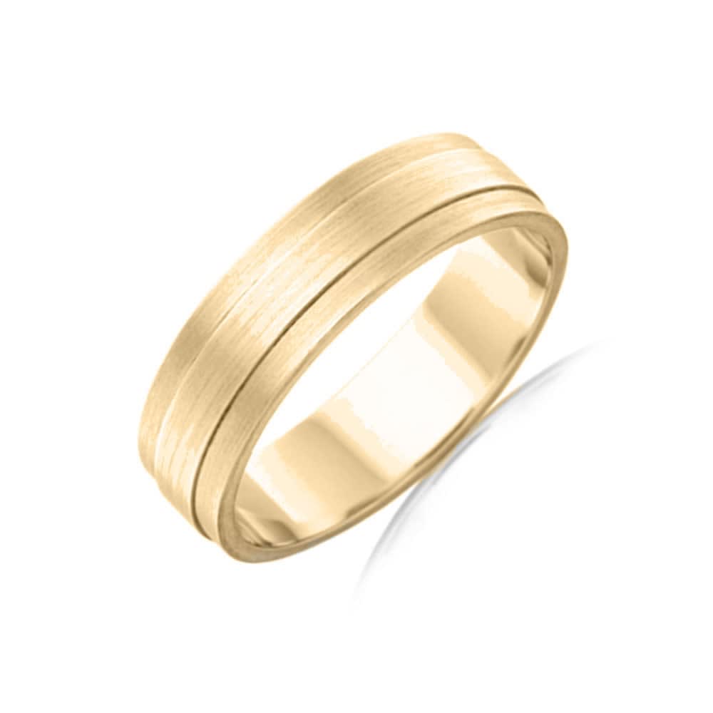 Matt finish Mens Wedding ring F3621