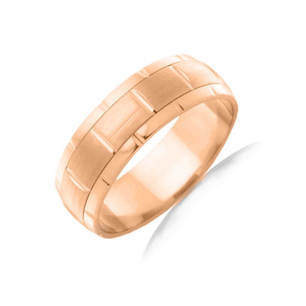 Matt and polished finish ring J2712