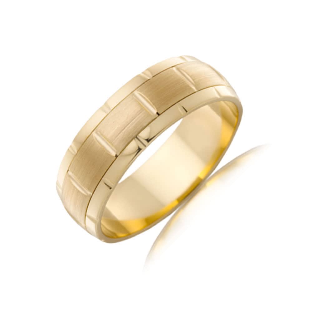 Matt and polished finish ring J2712