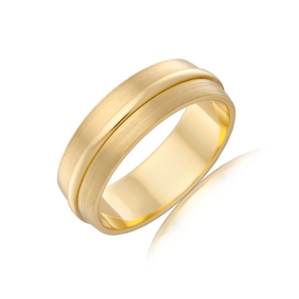 Matt finished Mens wedding ring J3504