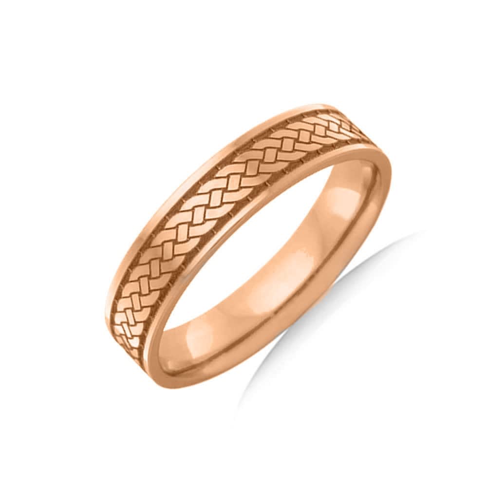 Patterned Mens Wedding ring F4013