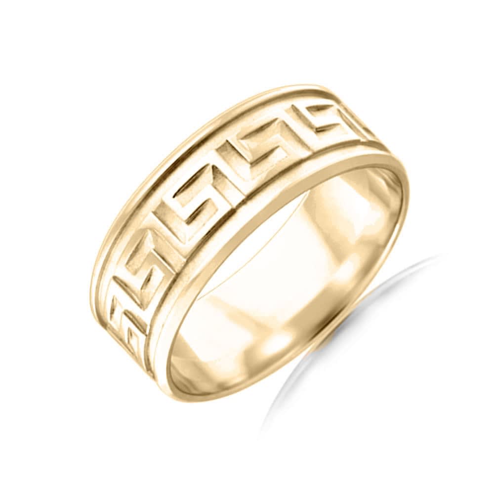 Meander Mens Wedding Ring FB2576