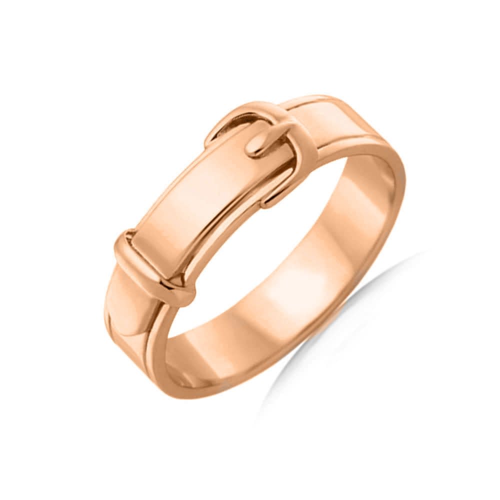 Buckle mens Wedding ring