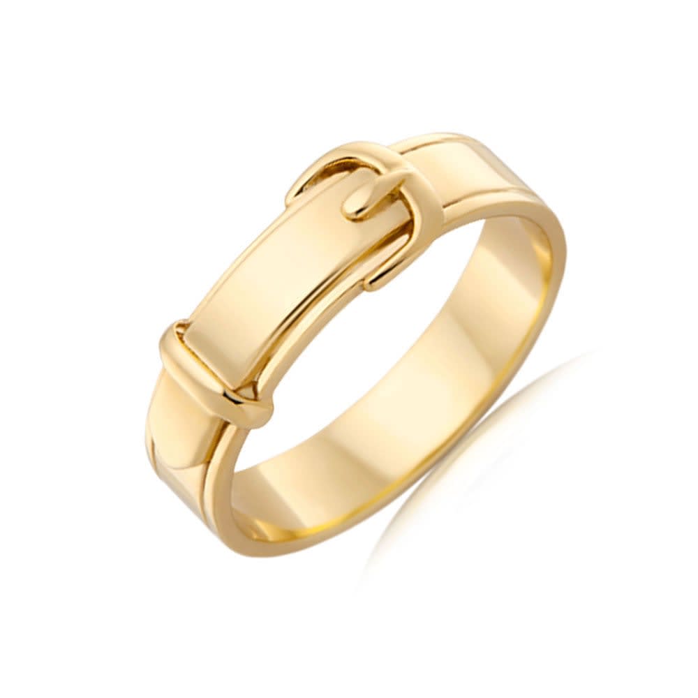 Buckle mens Wedding ring