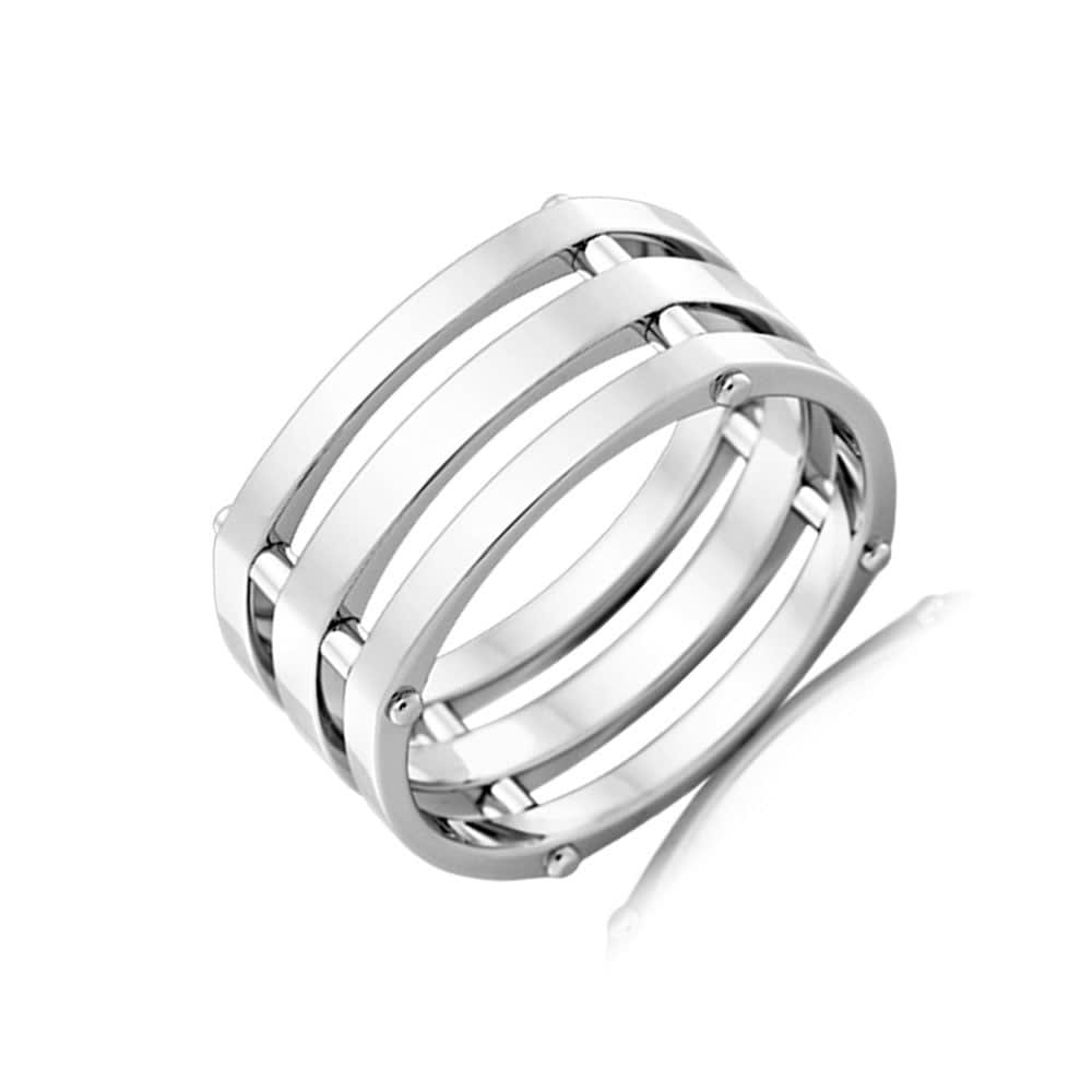 Three Band Mens Ring J3934