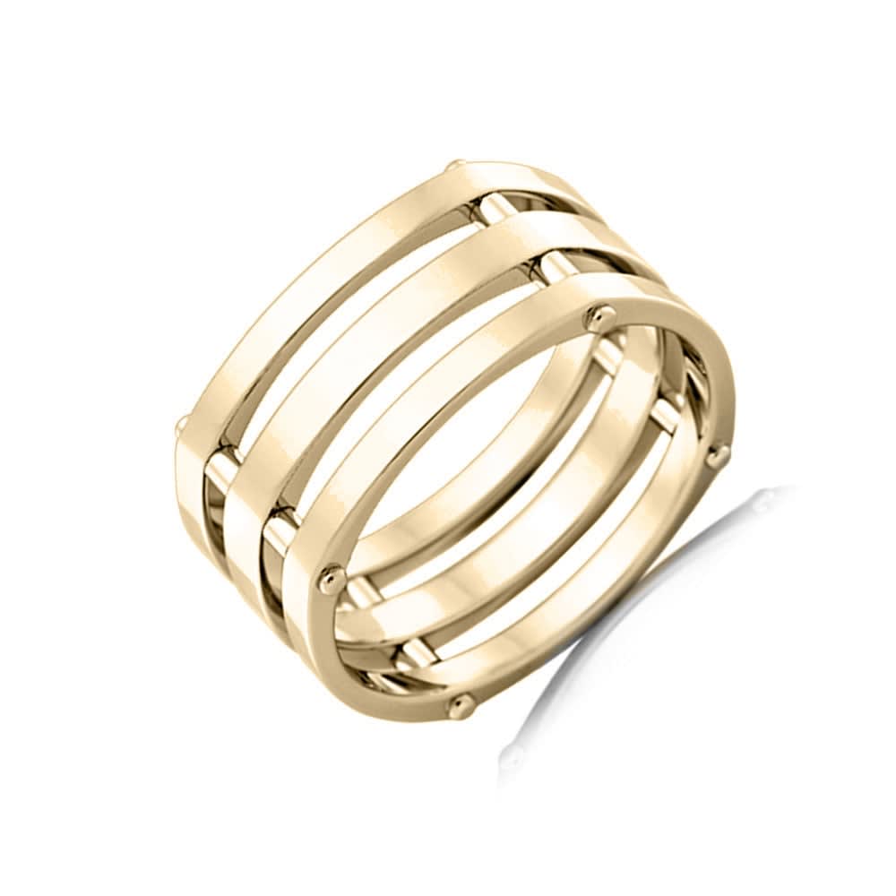 Three Band Mens Ring J3934