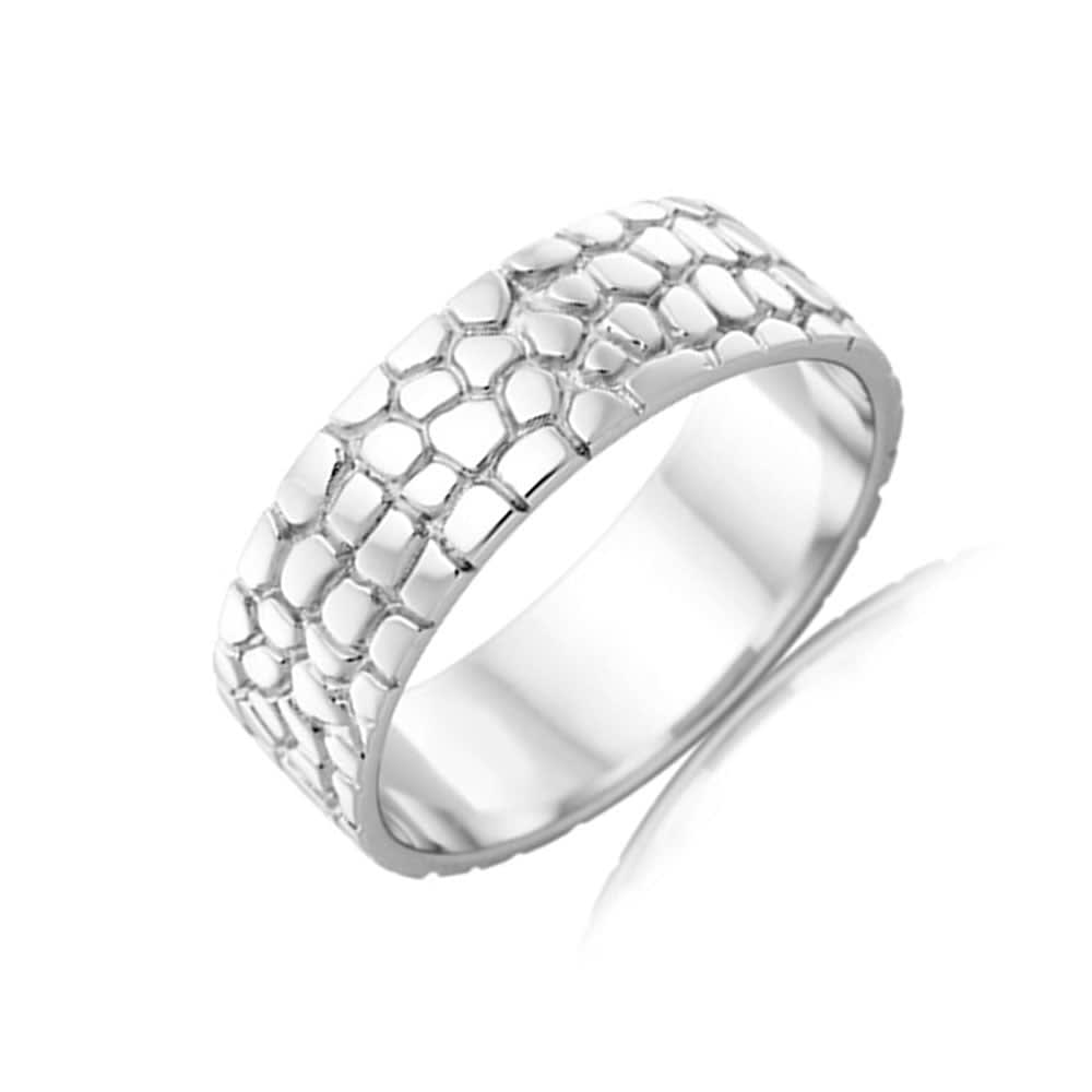 Carved Mens Wedding ring J1208