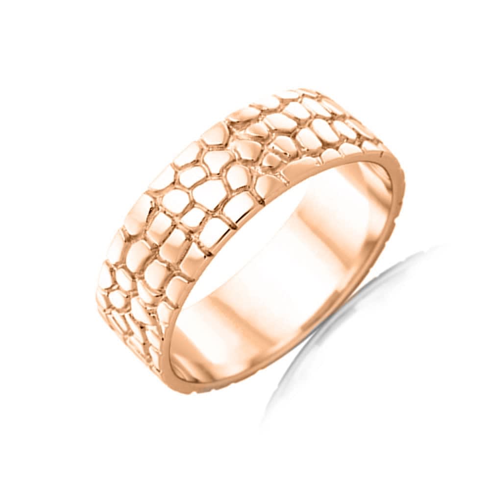 Carved Mens Wedding ring J1208