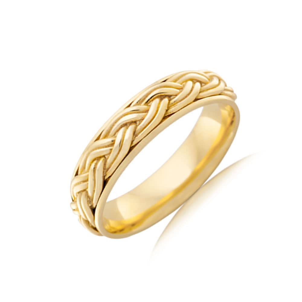 Double plated pattern ring J1482