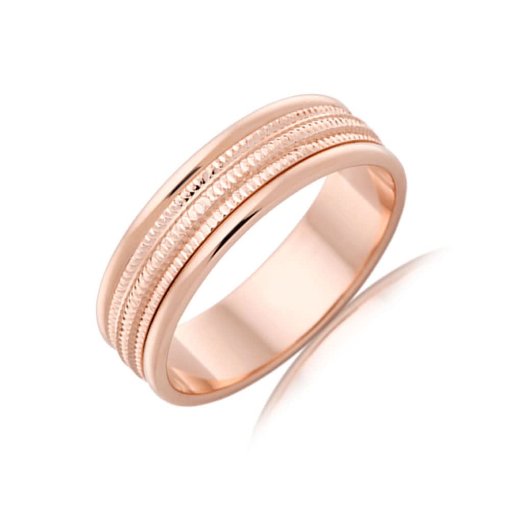 Carved Mens Wedding ring J1766