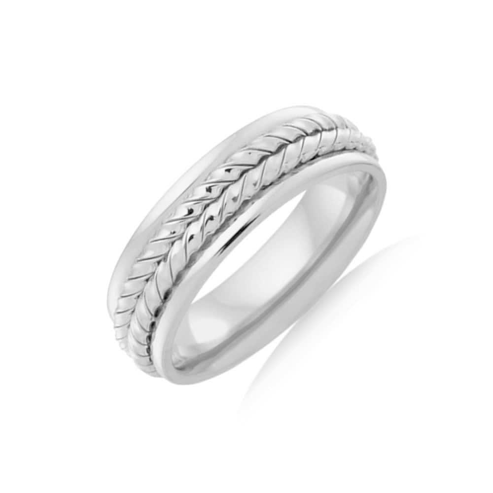 Patterned Mens Wedding ring J1960