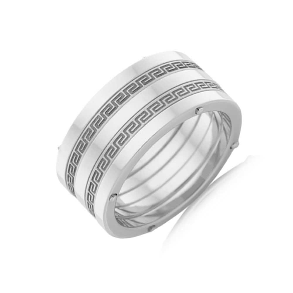 Meander Mens Wedding ring