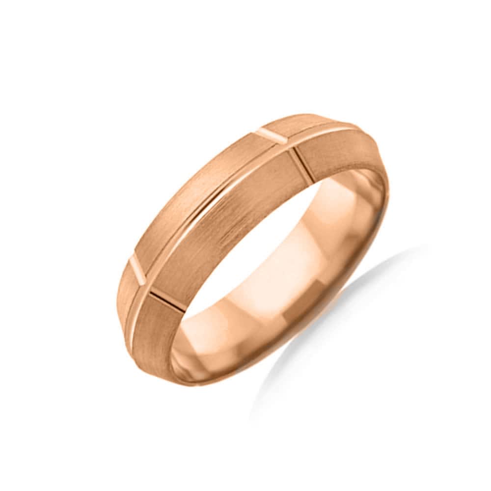 Matt finish mens wedding ring WR3546