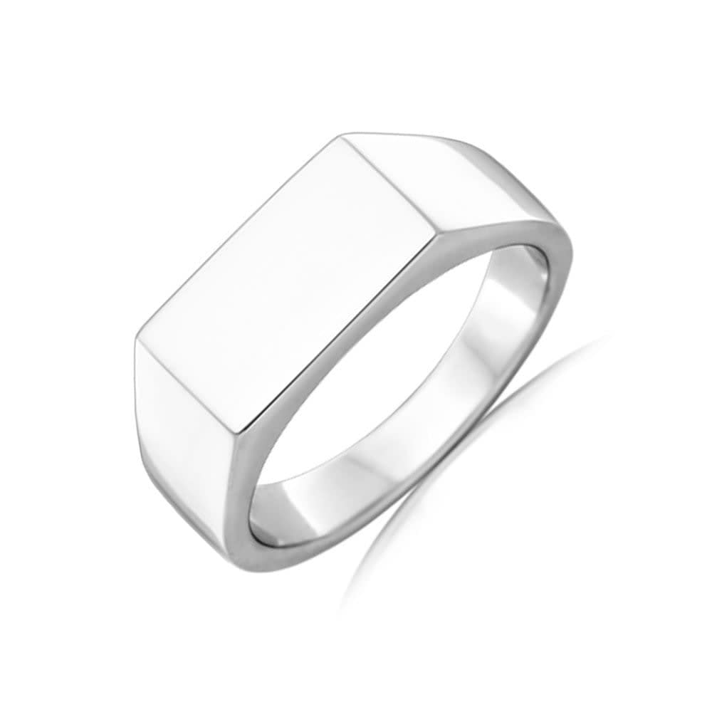 Plain Signet Mens Band