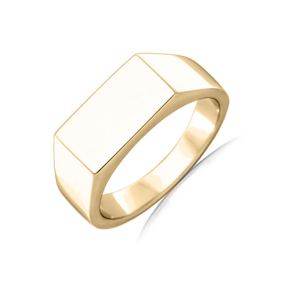 Plain Signet Mens Band