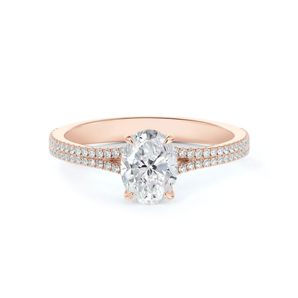 Oval cut engagement ring | Temple & Grace UK