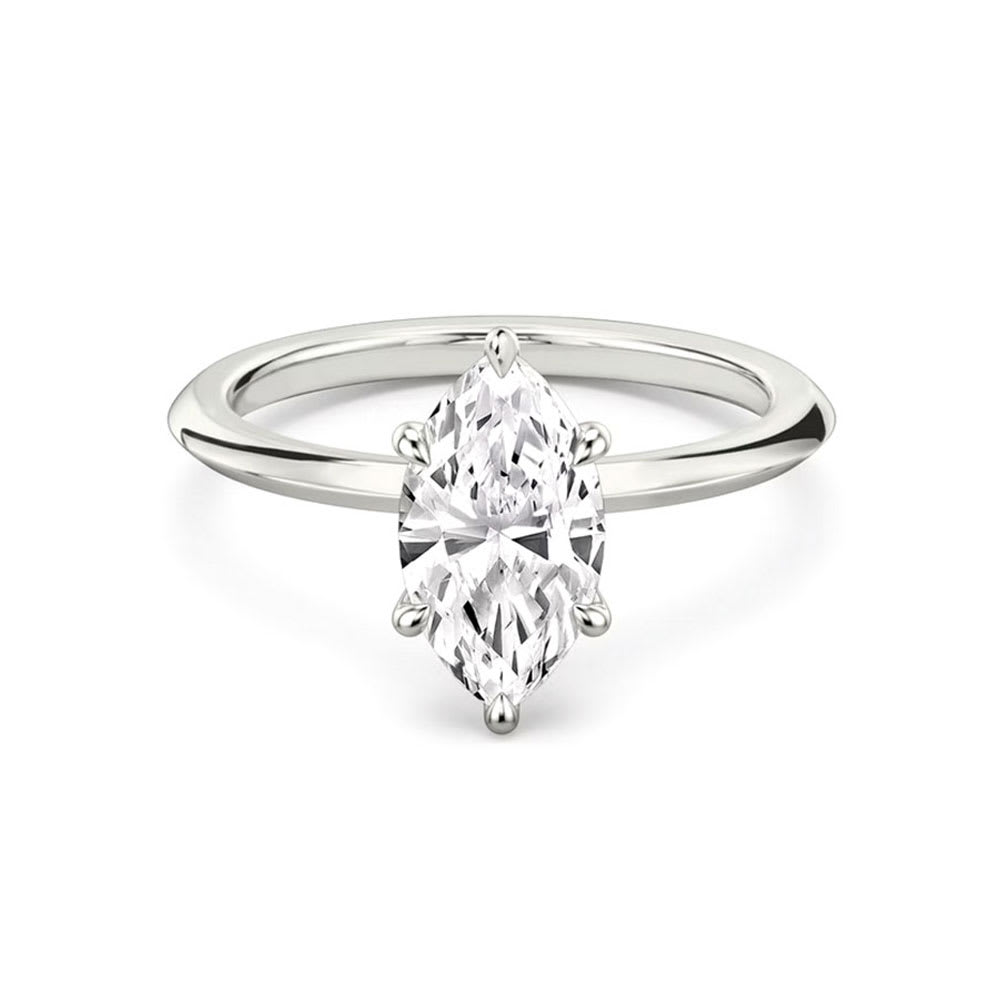 Marquise solitaire ring