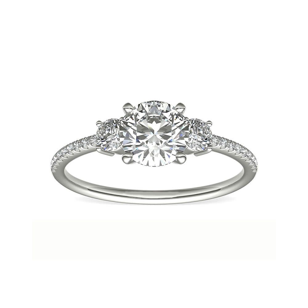 Pave Set Diamond Engagement Ring