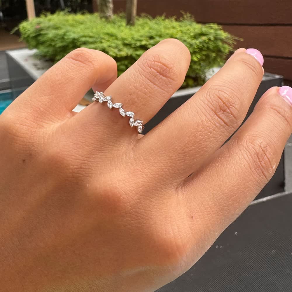 Classic Marquise Zig Zag Ring