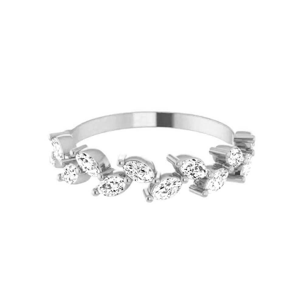 Diamond Leaf Bail Ring