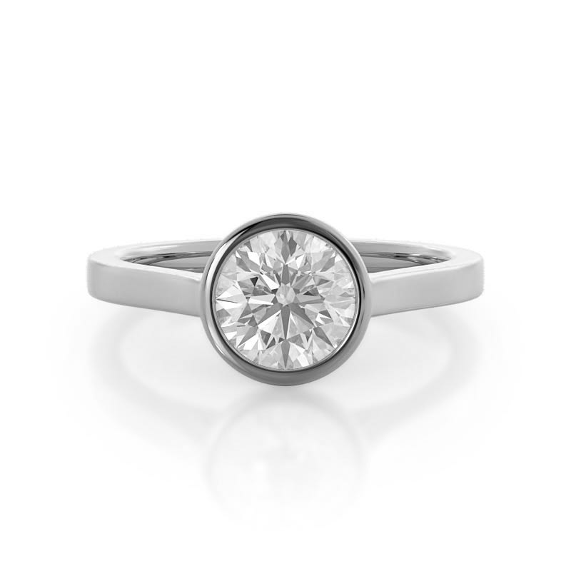 Lab Diamond Solitaire Engagement Ring