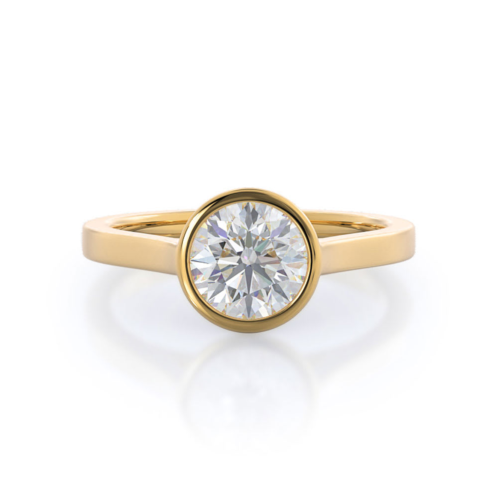 Lab Diamond Solitaire Engagement Ring