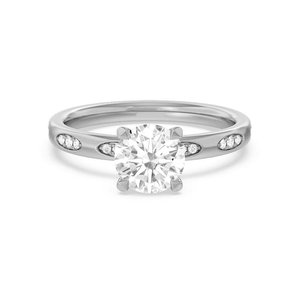 Lab Grown Solitaire Diamond Engagement Ring