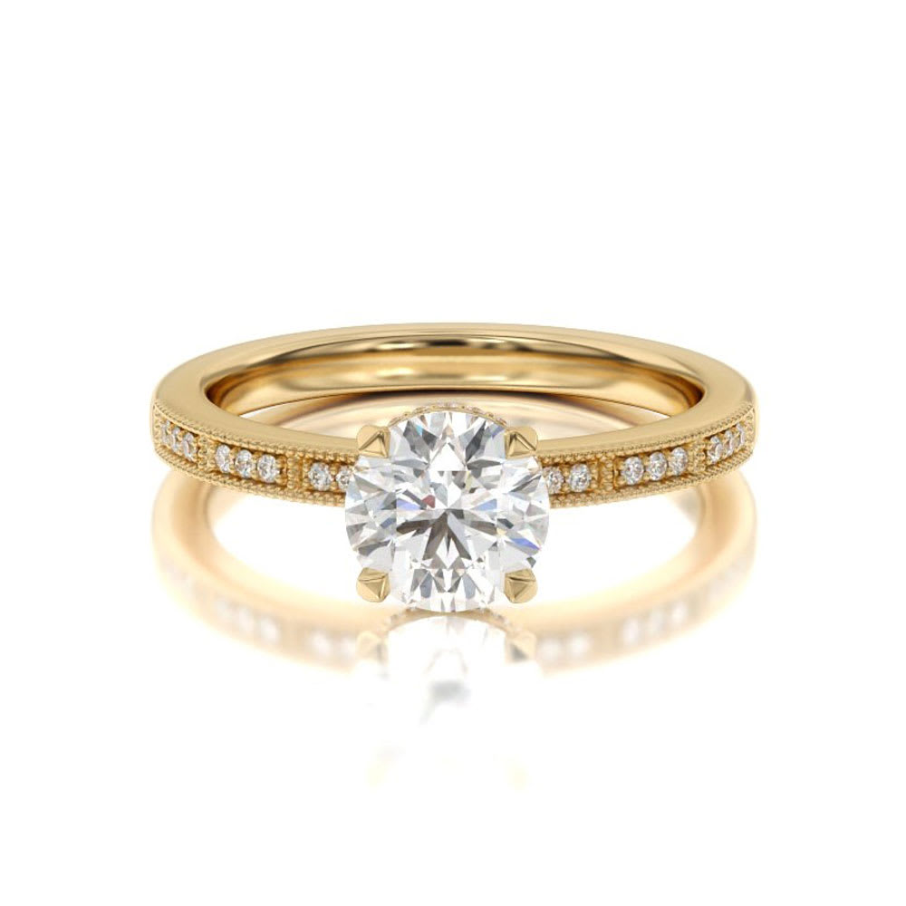 Lab Grown Dual Halo Diamond Engagement Ring | Temple & Grace AU