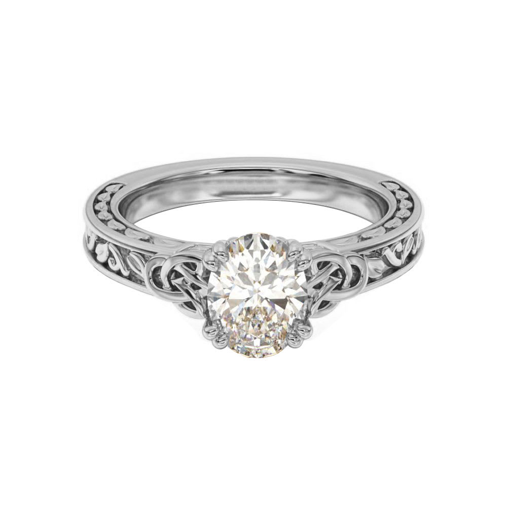 Classic Knot Lab Diamond Engagement Ring