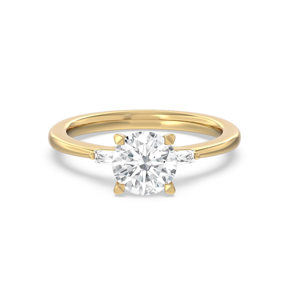 Lab Grown Triple Stone Diamond Engagement Ring | Temple & Grace AU