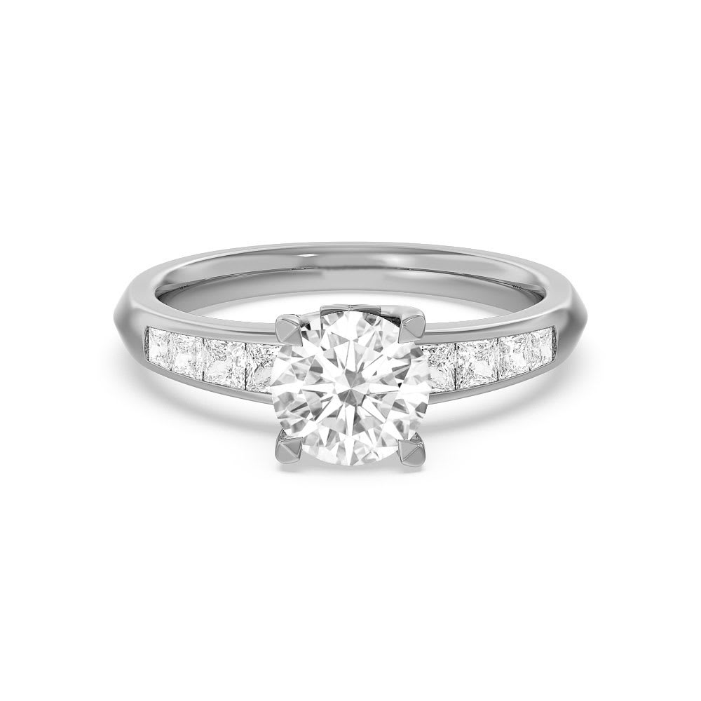 Lab Grown Classic Round Diamond Engagement Ring