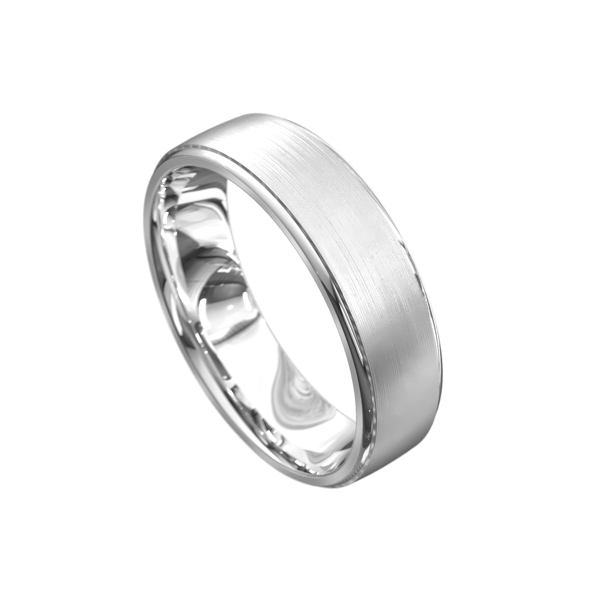 Mens Brushed Centre Wedding Ring Temple & Grace AU