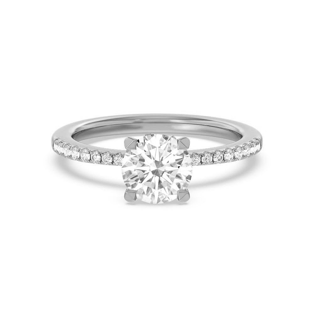 classic pave Engagement Ring