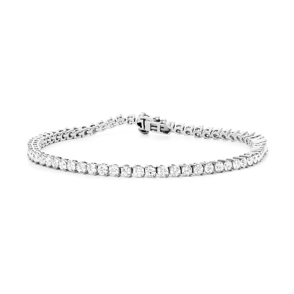 13 Carat Diamond Tennis Bracelet in 14k White Gold - Filigree Jewelers