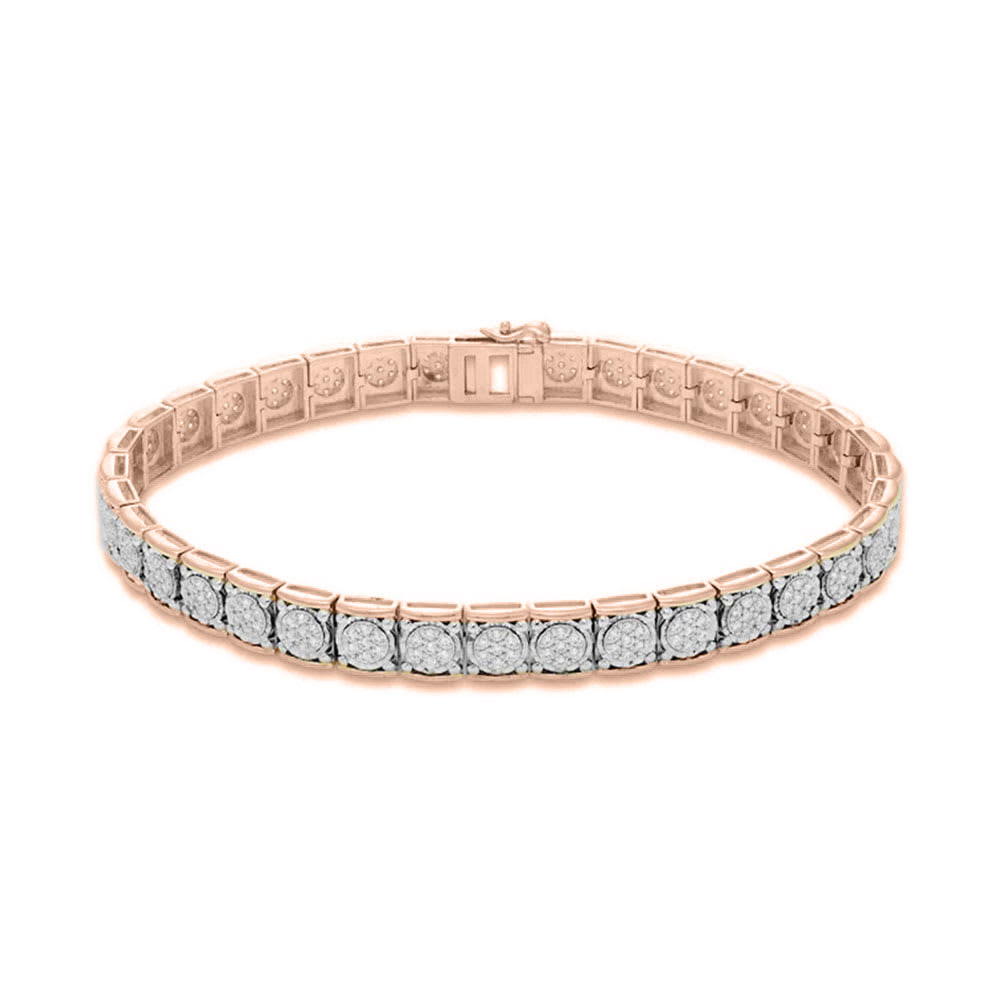 Round Cut Lab Diamond Tennis Bracelet