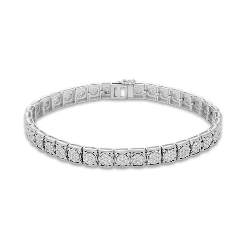 Round Cut Lab Diamond Tennis Bracelet