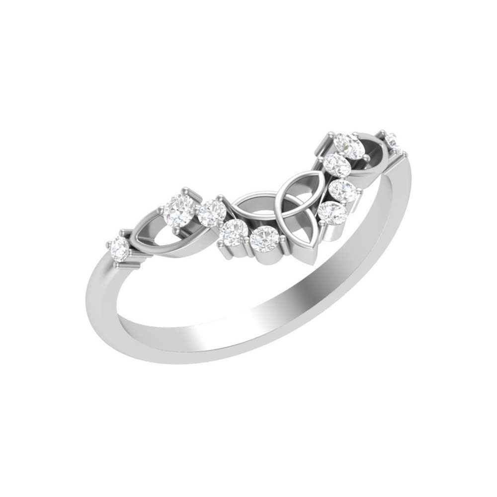 Curved Celtic Diamond band