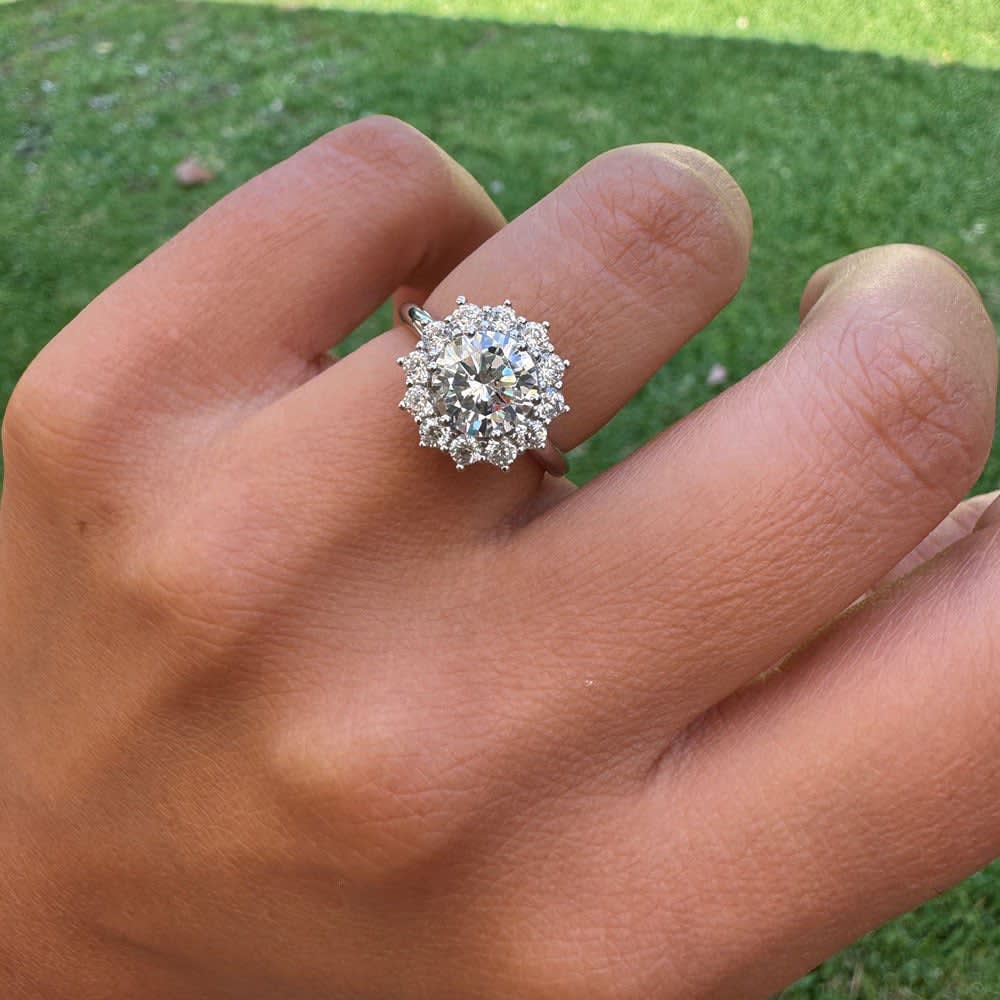 Classic 2ct Lab Halo Engagement Ring