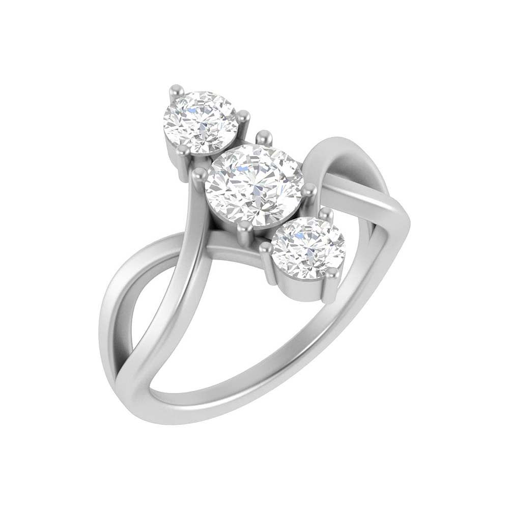 Trilogy Plait of Lab diamonds