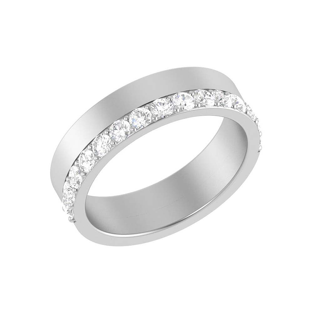 5mm Lab diamond band