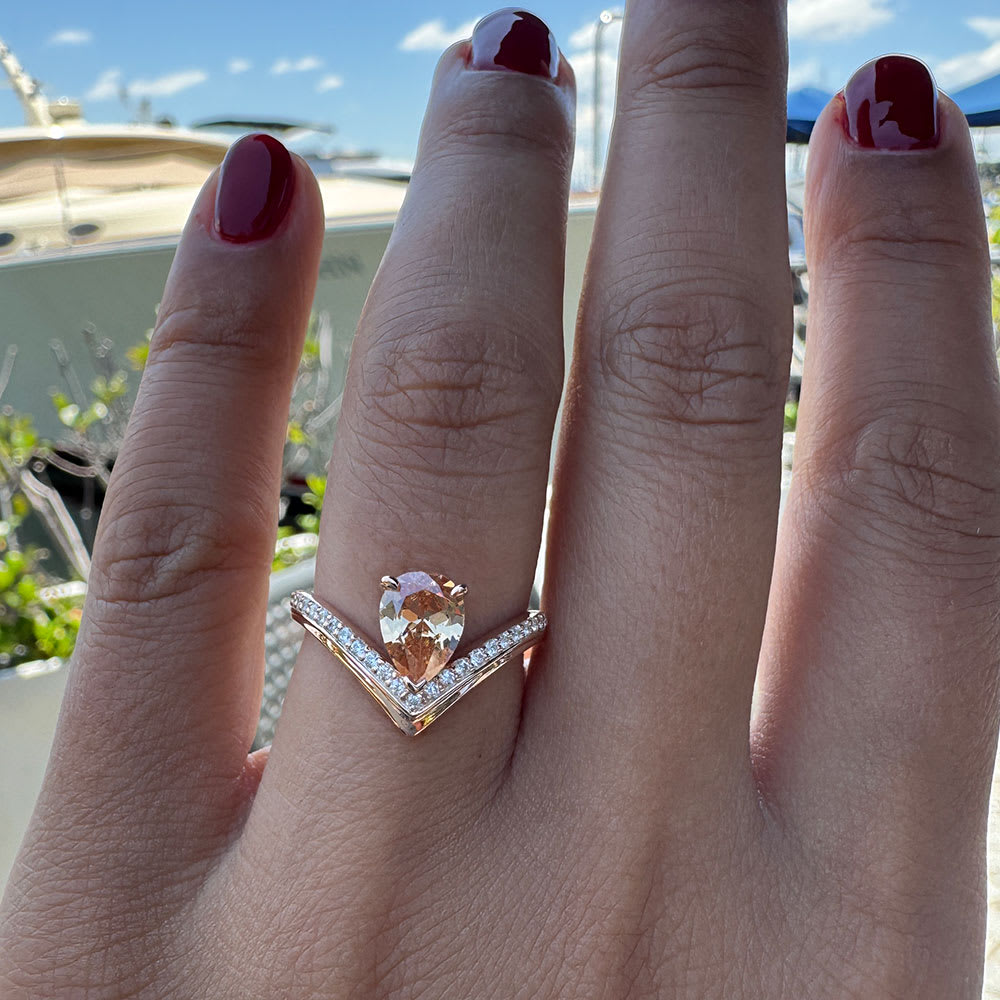 Lab Yellow Diamond Engagement ring