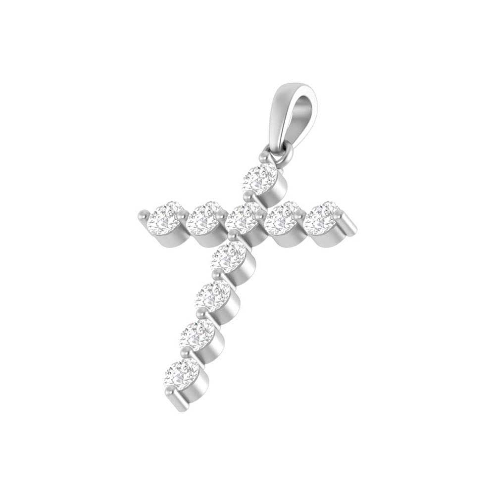 Classic Cross with 8 pointers each Lab diamonds