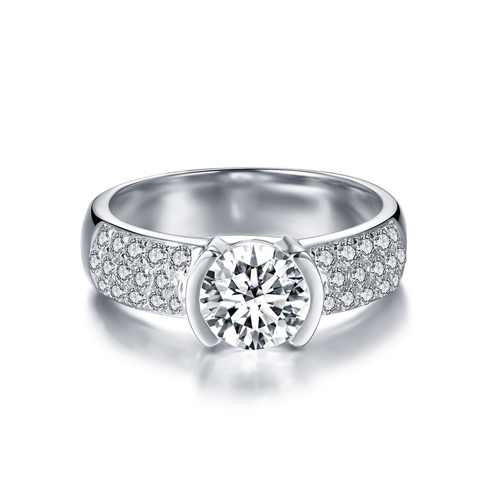 Ever & Ever Bezel-Set Engagement Ring CONFIG.3662159 | J. West Jewelers |  Round Rock, TX