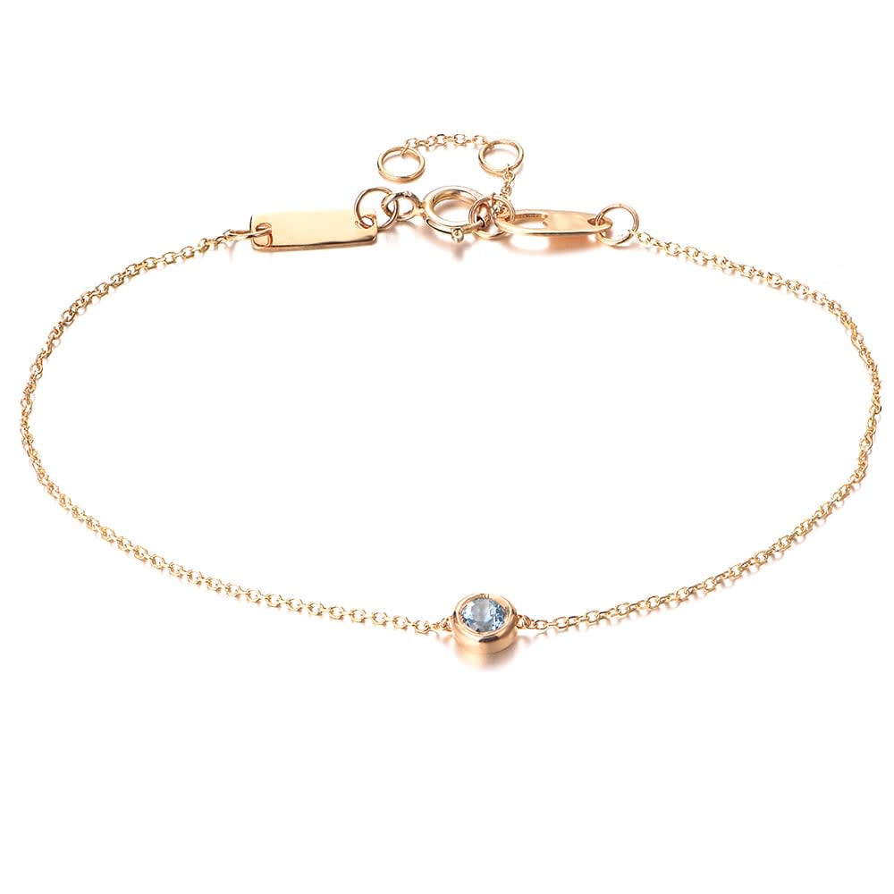 Blue Topaz Drop Set Bracelet